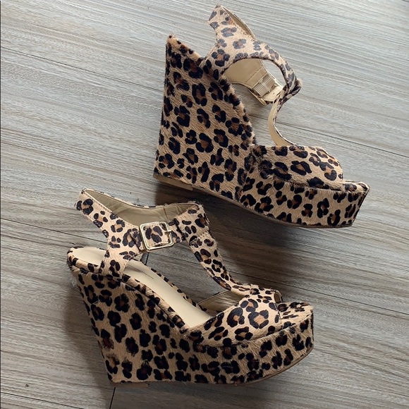 INC International Concepts Shoes - Leopard Wedges